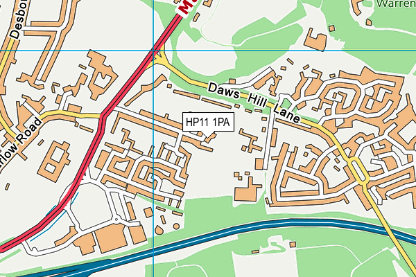 HP11 1PA map - OS VectorMap District (Ordnance Survey) HP11 1PA map - OS VectorMap District (Ordnance Survey)