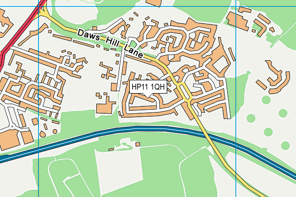 HP11 1QH map - OS VectorMap District (Ordnance Survey) HP11 1QH map - OS VectorMap District (Ordnance Survey)