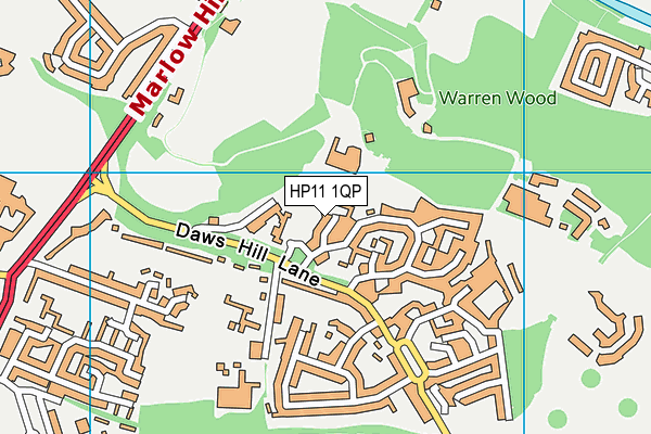 HP11 1QP map - OS VectorMap District (Ordnance Survey) HP11 1QP map - OS VectorMap District (Ordnance Survey)