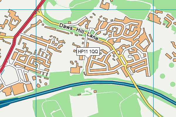 HP11 1QQ map - OS VectorMap District (Ordnance Survey) HP11 1QQ map - OS VectorMap District (Ordnance Survey)