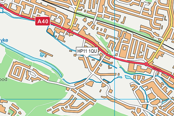 HP11 1QU map - OS VectorMap District (Ordnance Survey)