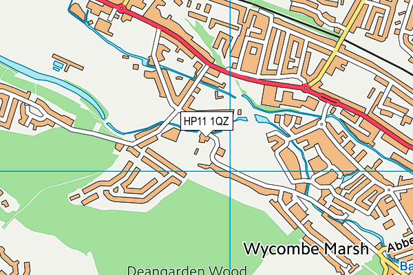 HP11 1QZ map - OS VectorMap District (Ordnance Survey)