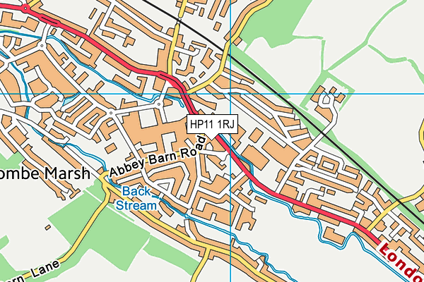 HP11 1RJ map - OS VectorMap District (Ordnance Survey)