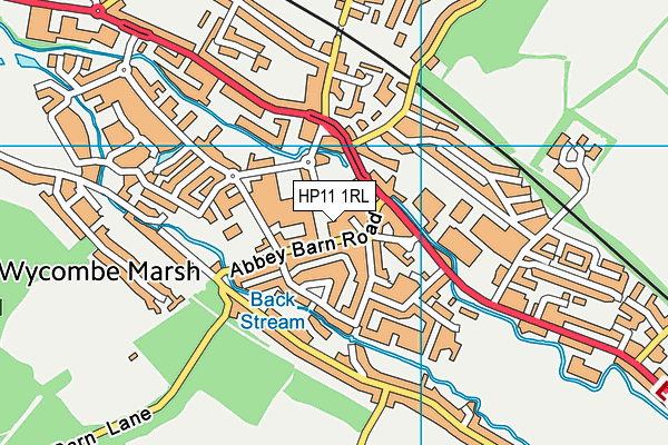 HP11 1RL map - OS VectorMap District (Ordnance Survey)