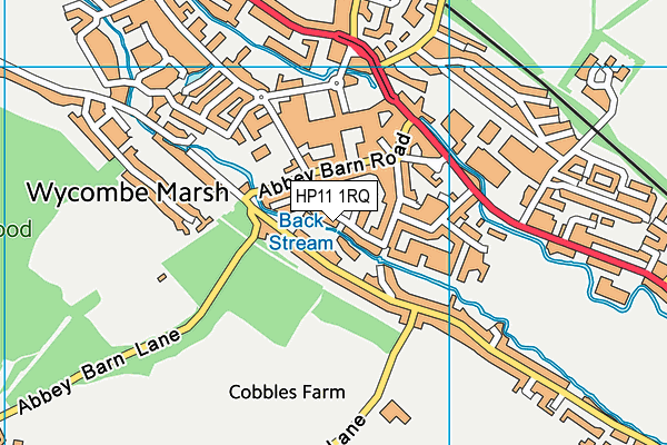 HP11 1RQ map - OS VectorMap District (Ordnance Survey) HP11 1RQ map - OS VectorMap District (Ordnance Survey)