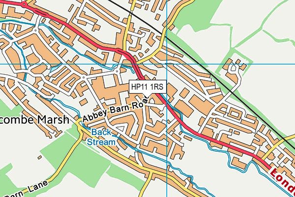 HP11 1RS map - OS VectorMap District (Ordnance Survey) HP11 1RS map - OS VectorMap District (Ordnance Survey)
