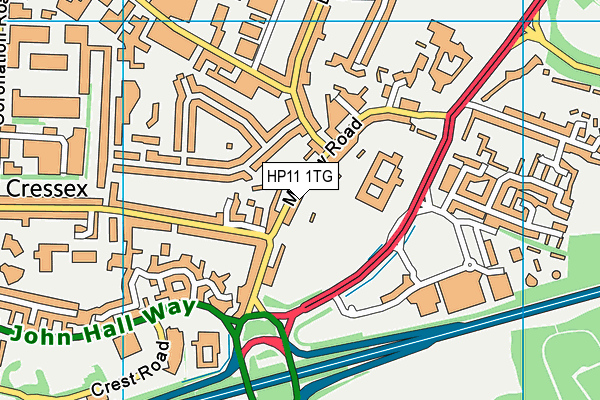 HP11 1TG map - OS VectorMap District (Ordnance Survey) HP11 1TG map - OS VectorMap District (Ordnance Survey)