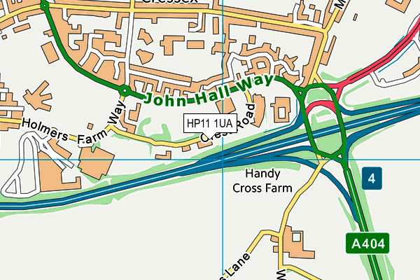 HP11 1UA map - OS VectorMap District (Ordnance Survey)