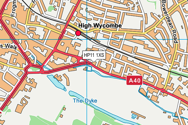 HP11 1XS map - OS VectorMap District (Ordnance Survey) HP11 1XS map - OS VectorMap District (Ordnance Survey)