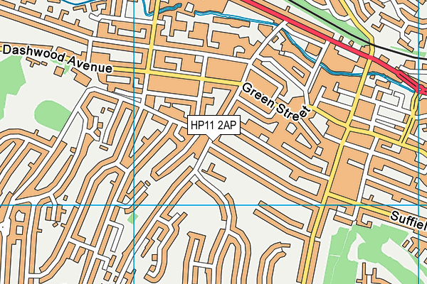 HP11 2AP map - OS VectorMap District (Ordnance Survey) HP11 2AP map - OS VectorMap District (Ordnance Survey)