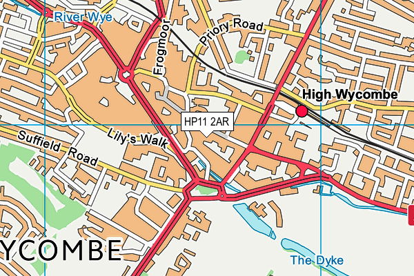 HP11 2AR map - OS VectorMap District (Ordnance Survey) HP11 2AR map - OS VectorMap District (Ordnance Survey)