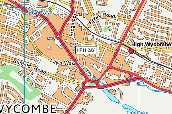 HP11 2AY map - OS VectorMap District (Ordnance Survey) HP11 2AY map - OS VectorMap District (Ordnance Survey)