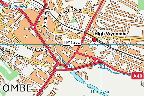HP11 2BE map - OS VectorMap District (Ordnance Survey) HP11 2BE map - OS VectorMap District (Ordnance Survey)