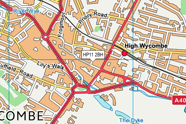 HP11 2BH map - OS VectorMap District (Ordnance Survey)