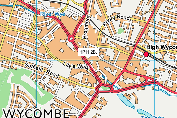 HP11 2BJ map - OS VectorMap District (Ordnance Survey) HP11 2BJ map - OS VectorMap District (Ordnance Survey)