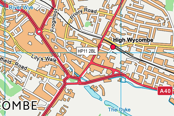 HP11 2BL map - OS VectorMap District (Ordnance Survey) HP11 2BL map - OS VectorMap District (Ordnance Survey)