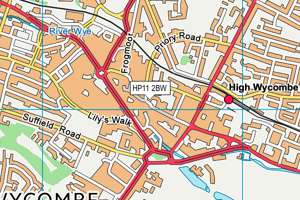 HP11 2BW map - OS VectorMap District (Ordnance Survey) HP11 2BW map - OS VectorMap District (Ordnance Survey)