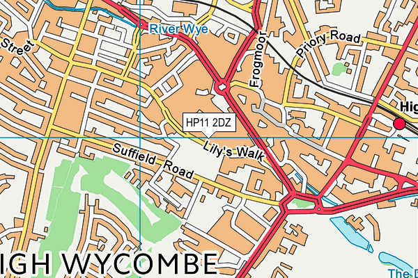 HP11 2DZ map - OS VectorMap District (Ordnance Survey)
