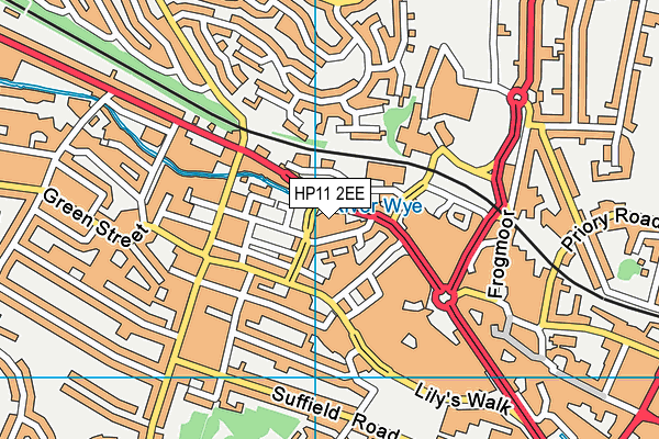 HP11 2EE map - OS VectorMap District (Ordnance Survey) HP11 2EE map - OS VectorMap District (Ordnance Survey)