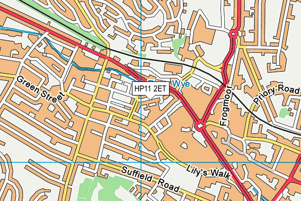 HP11 2ET map - OS VectorMap District (Ordnance Survey) HP11 2ET map - OS VectorMap District (Ordnance Survey)