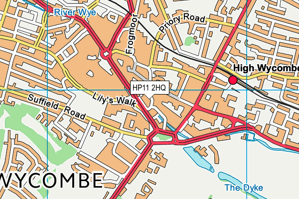 HP11 2HQ map - OS VectorMap District (Ordnance Survey) HP11 2HQ map - OS VectorMap District (Ordnance Survey)