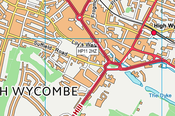 HP11 2HZ map - OS VectorMap District (Ordnance Survey) HP11 2HZ map - OS VectorMap District (Ordnance Survey)