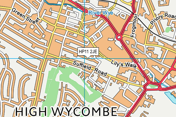 HP11 2JE map - OS VectorMap District (Ordnance Survey) HP11 2JE map - OS VectorMap District (Ordnance Survey)