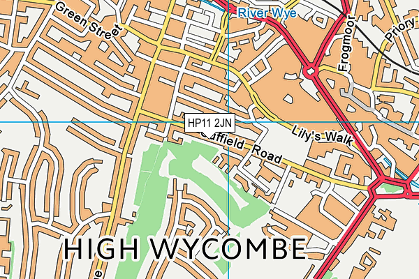 HP11 2JN map - OS VectorMap District (Ordnance Survey) HP11 2JN map - OS VectorMap District (Ordnance Survey)