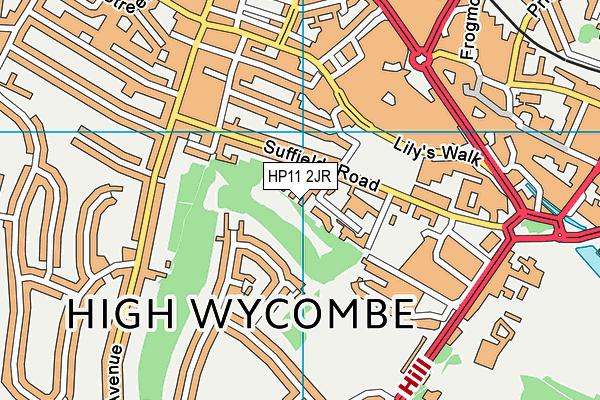 HP11 2JR map - OS VectorMap District (Ordnance Survey) HP11 2JR map - OS VectorMap District (Ordnance Survey)