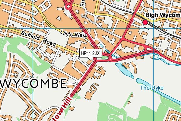 HP11 2JX map - OS VectorMap District (Ordnance Survey) HP11 2JX map - OS VectorMap District (Ordnance Survey)