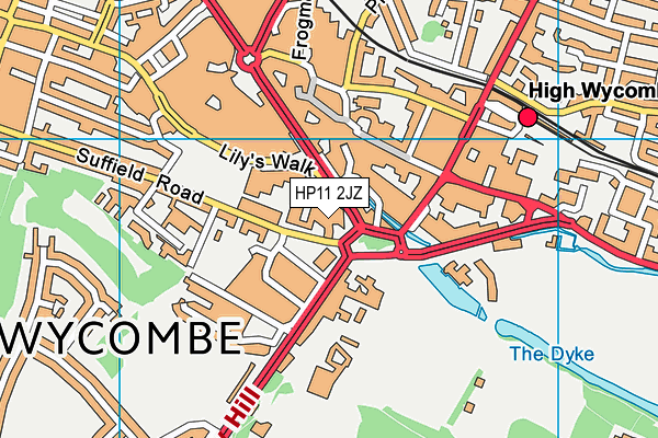HP11 2JZ map - OS VectorMap District (Ordnance Survey) HP11 2JZ map - OS VectorMap District (Ordnance Survey)