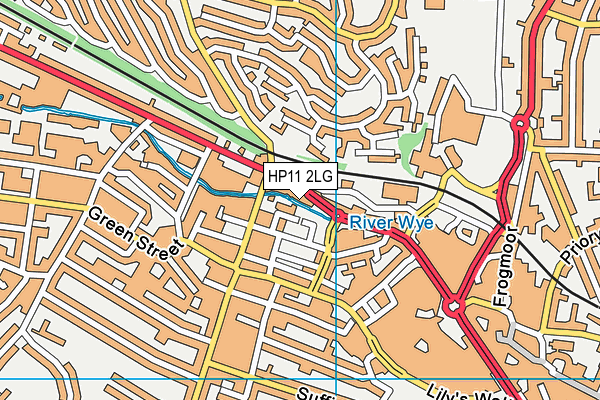 HP11 2LG map - OS VectorMap District (Ordnance Survey) HP11 2LG map - OS VectorMap District (Ordnance Survey)