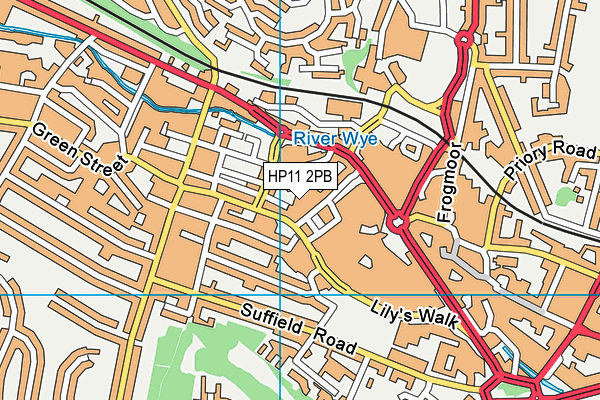 HP11 2PB map - OS VectorMap District (Ordnance Survey) HP11 2PB map - OS VectorMap District (Ordnance Survey)
