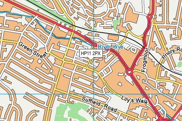 HP11 2PX map - OS VectorMap District (Ordnance Survey) HP11 2PX map - OS VectorMap District (Ordnance Survey)