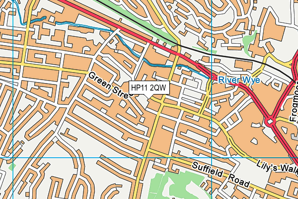 HP11 2QW map - OS VectorMap District (Ordnance Survey) HP11 2QW map - OS VectorMap District (Ordnance Survey)
