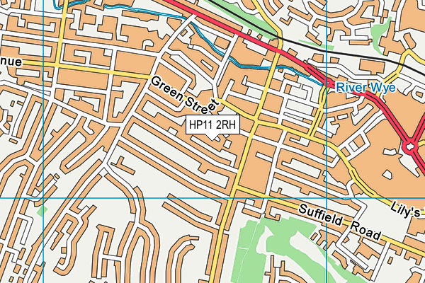 HP11 2RH map - OS VectorMap District (Ordnance Survey) HP11 2RH map - OS VectorMap District (Ordnance Survey)
