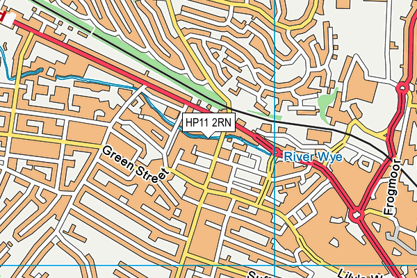HP11 2RN map - OS VectorMap District (Ordnance Survey) HP11 2RN map - OS VectorMap District (Ordnance Survey)