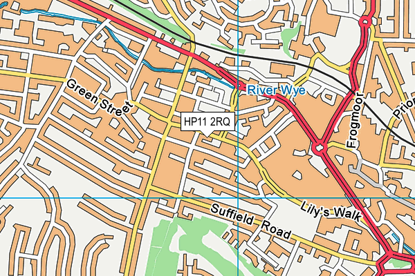 HP11 2RQ map - OS VectorMap District (Ordnance Survey) HP11 2RQ map - OS VectorMap District (Ordnance Survey)