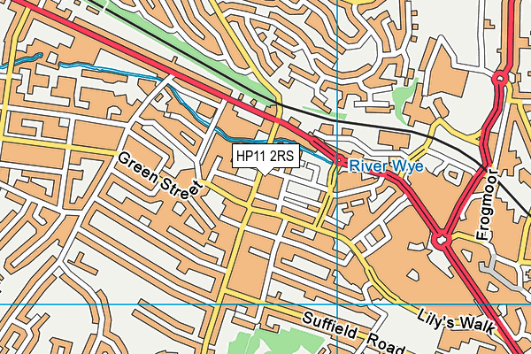HP11 2RS map - OS VectorMap District (Ordnance Survey) HP11 2RS map - OS VectorMap District (Ordnance Survey)