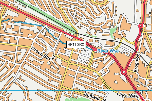 HP11 2RX map - OS VectorMap District (Ordnance Survey) HP11 2RX map - OS VectorMap District (Ordnance Survey)
