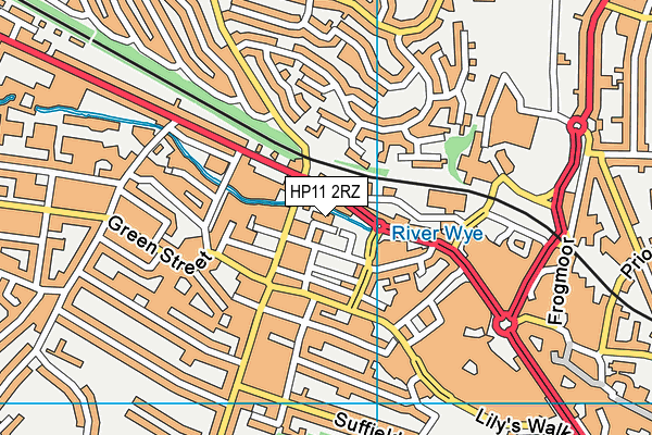 HP11 2RZ map - OS VectorMap District (Ordnance Survey) HP11 2RZ map - OS VectorMap District (Ordnance Survey)
