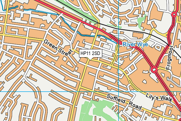 HP11 2SD map - OS VectorMap District (Ordnance Survey) HP11 2SD map - OS VectorMap District (Ordnance Survey)