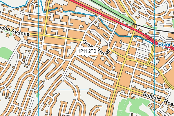 HP11 2TD map - OS VectorMap District (Ordnance Survey) HP11 2TD map - OS VectorMap District (Ordnance Survey)