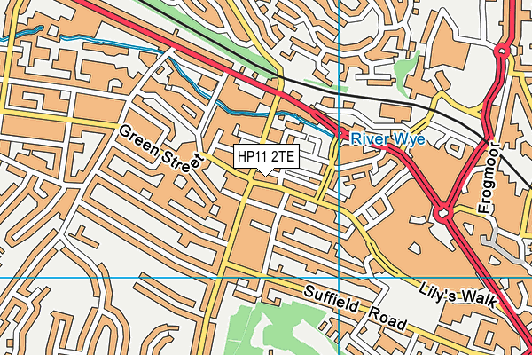 HP11 2TE map - OS VectorMap District (Ordnance Survey) HP11 2TE map - OS VectorMap District (Ordnance Survey)