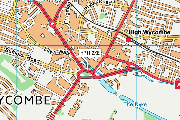 HP11 2XE map - OS VectorMap District (Ordnance Survey) HP11 2XE map - OS VectorMap District (Ordnance Survey)