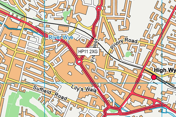 HP11 2XG map - OS VectorMap District (Ordnance Survey) HP11 2XG map - OS VectorMap District (Ordnance Survey)