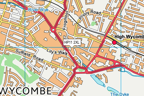 HP11 2XL map - OS VectorMap District (Ordnance Survey)