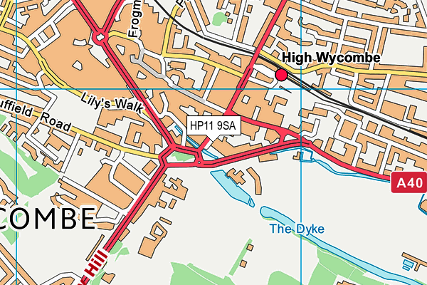 HP11 9SA map - OS VectorMap District (Ordnance Survey) HP11 9SA map - OS VectorMap District (Ordnance Survey)