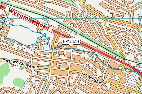 HP12 3AH map - OS VectorMap District (Ordnance Survey)