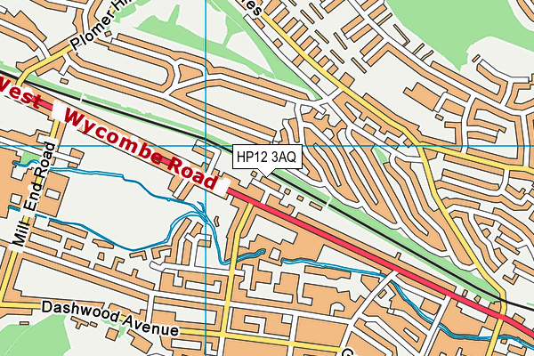 HP12 3AQ map - OS VectorMap District (Ordnance Survey) HP12 3AQ map - OS VectorMap District (Ordnance Survey)
